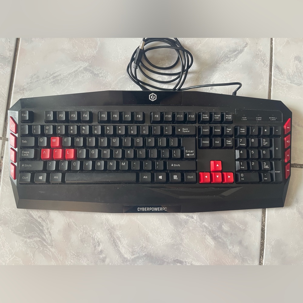 Black and Red Gaming Keyboard
